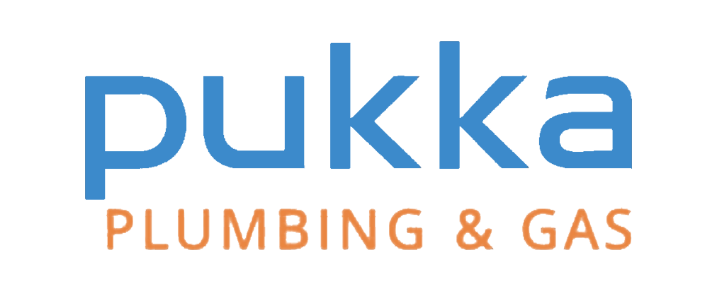 Pukka Plumbing & Gas logo blue and orange